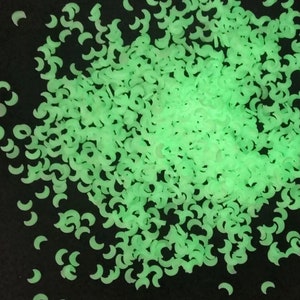 1/2 oz glow in the dark moon polymer clay sprinkle mix (non edible)