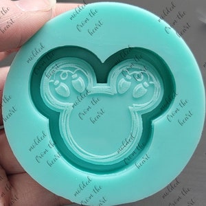 Christmas light mouse head grippy shaker silicone mold