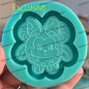 Girl mouse peppermint cutie exclusive shaker silicone mold