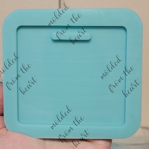 Badge buddy horizontal silicone mold (3.4" × 3.1")