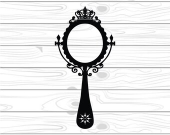Princess Mirror Svg Etsy