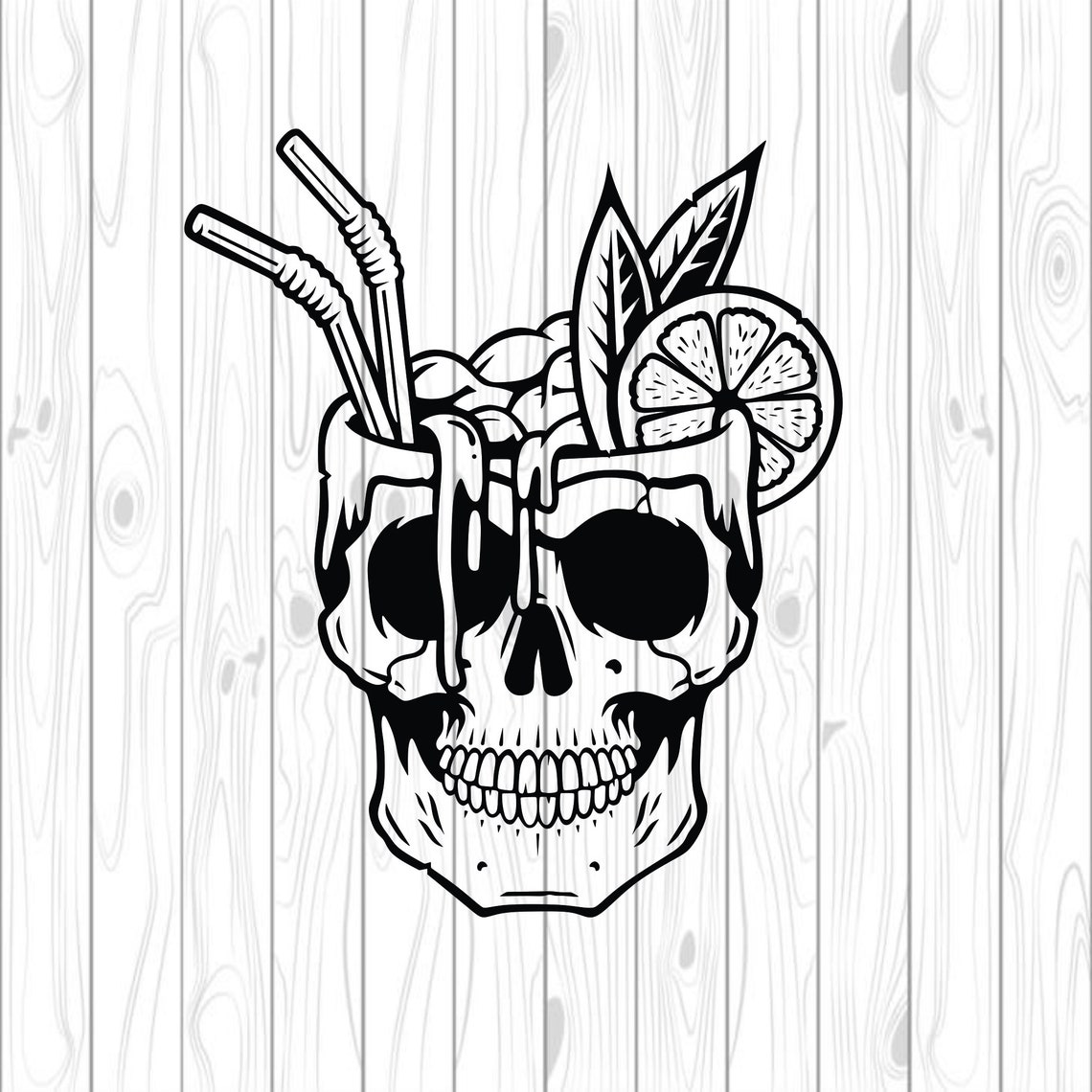 Drinking skull laser cut files instant download svg files Etsy