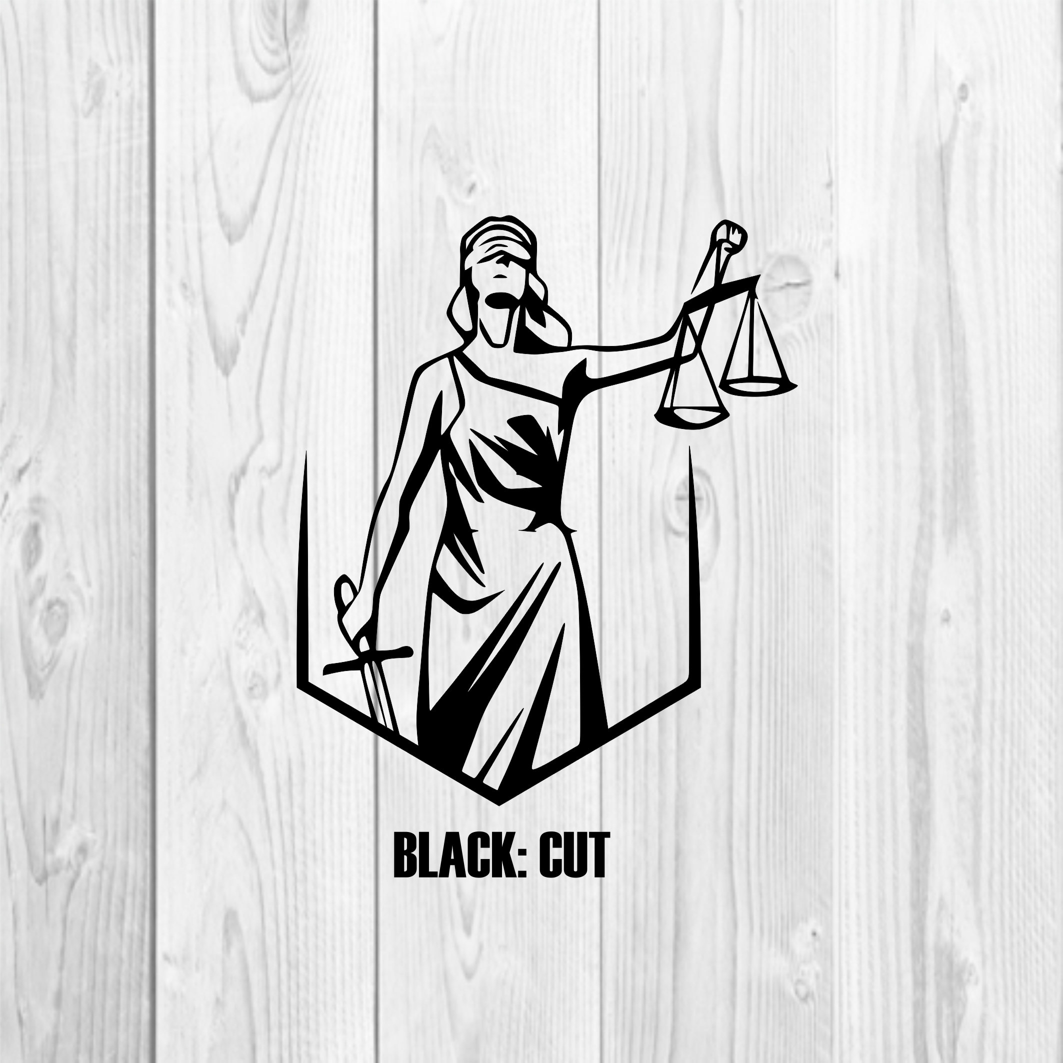 Lady of justice laser cut files instant download svg files | Etsy