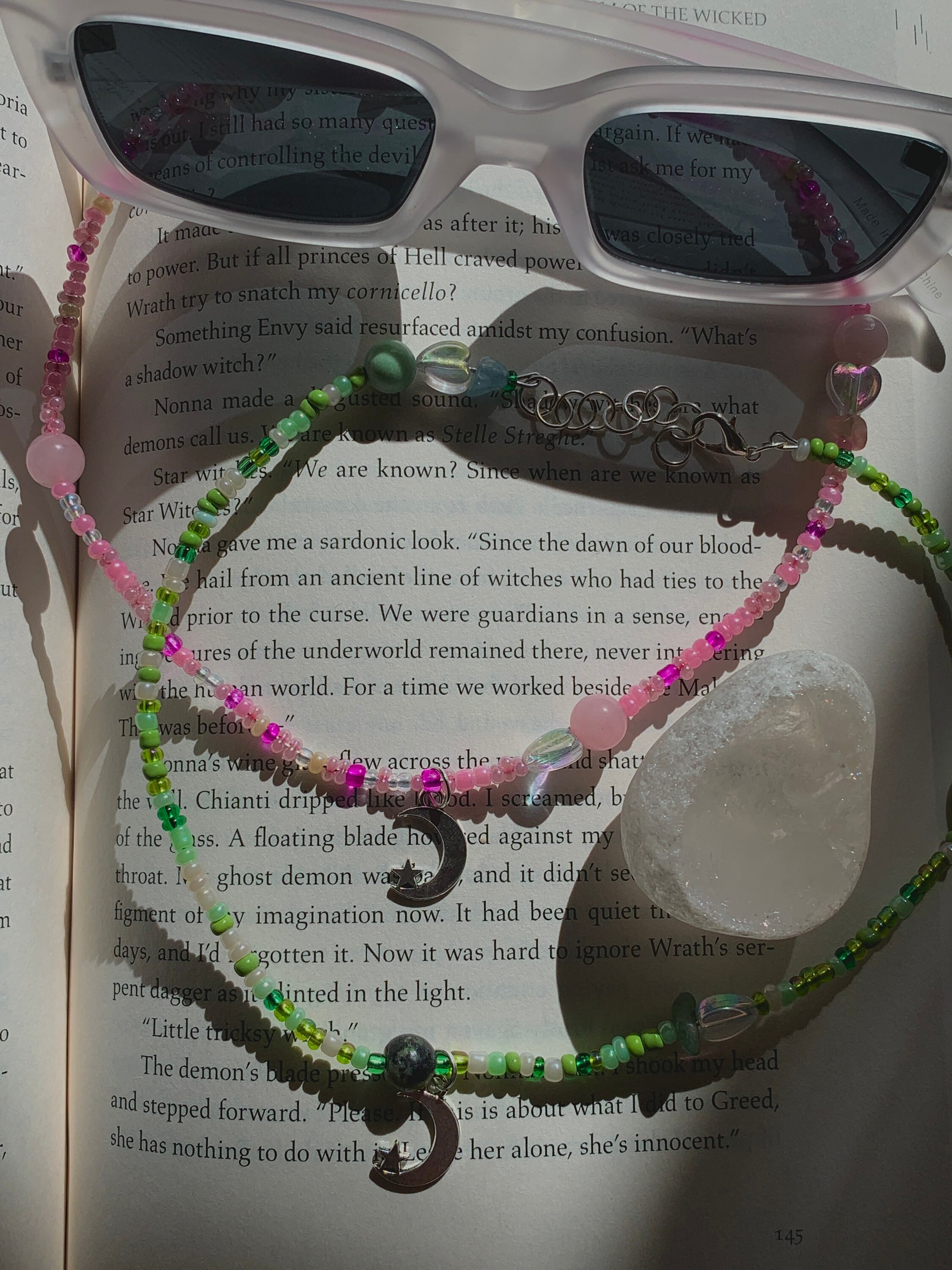 Beaded Moon and Star Necklaces