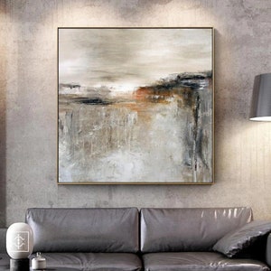 Abstract Landscape home wall decor, Housewarming luxury painting gift, Living room wall art Contemporary painting, Contemporary art AL002