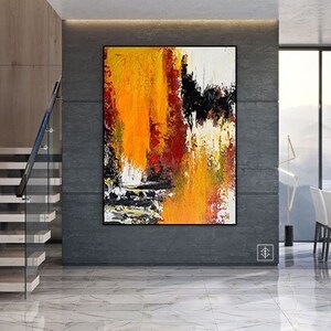 Black and White Housewarming Luxury Painting, Living Room Wall Art