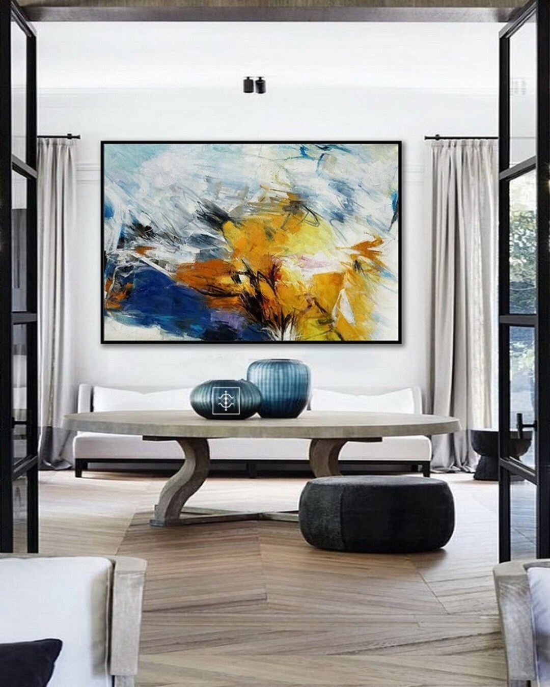 Original Abstract Oil Painting on Canvas, Contemporary Wall Art - Etsy