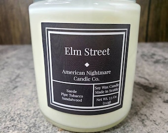 Elm Street Candle // Horror Movie // Scented Candle // Soy Candle // Handmade Candle// Holiday// Gift// Christmas
