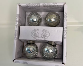Mercury glass knobs