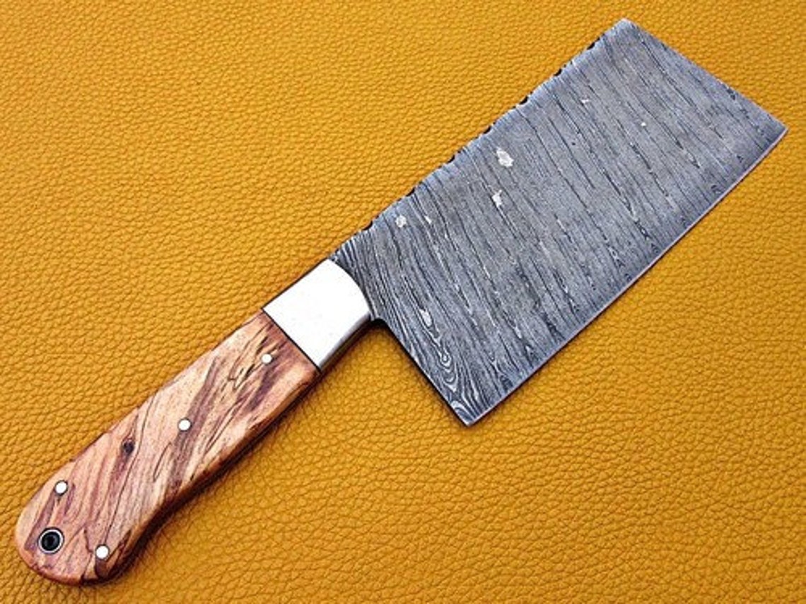 Handmade damascus Butcher Cleaver knife 2020 Etsy