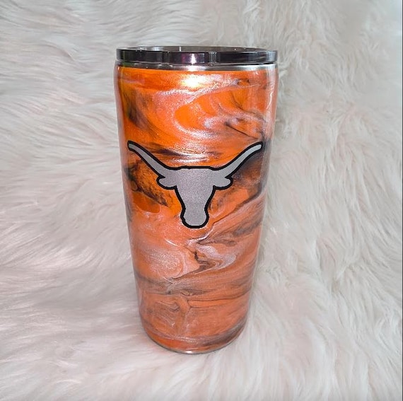 20 oz Traditional UT Longhorns Stainless Steel Tumbler with Swirl Design