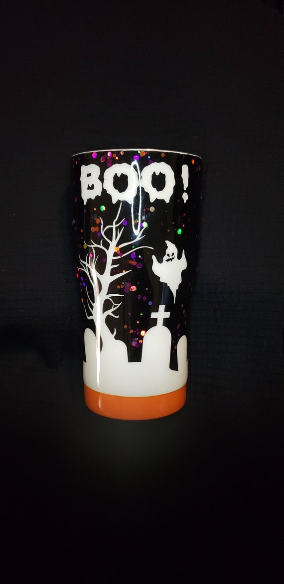 Boo! Halloween Glitter Epoxy - 20 ounce Modern Curve Tumbler