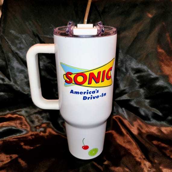 40 oz Sonic-style sublimated stainless steel tumbler