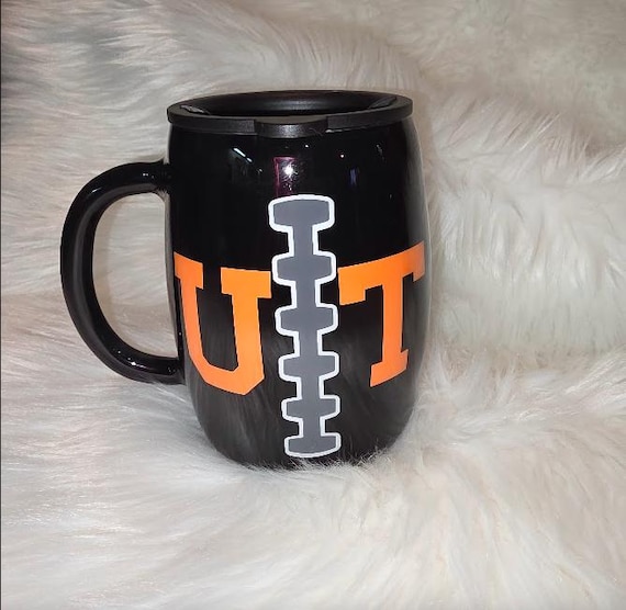 14 oz Stainless Steel UT Football Mug