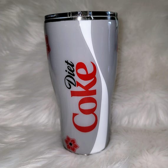 20 oz Curve Diet Coke Flower Tumbler
