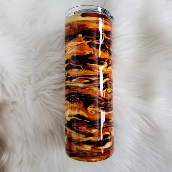 20 oz Coffee Swirl Epoxy Tumbler