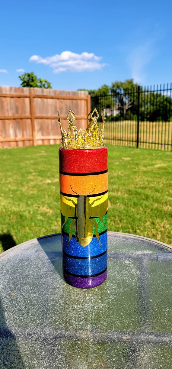 Queen Bee Rainbow 30 oz Skinny Tumbler