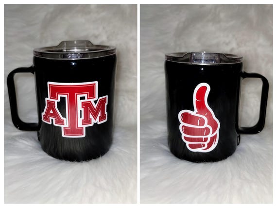 Gig Em 11 oz Stainless Steel Coffee Mug Tumbler