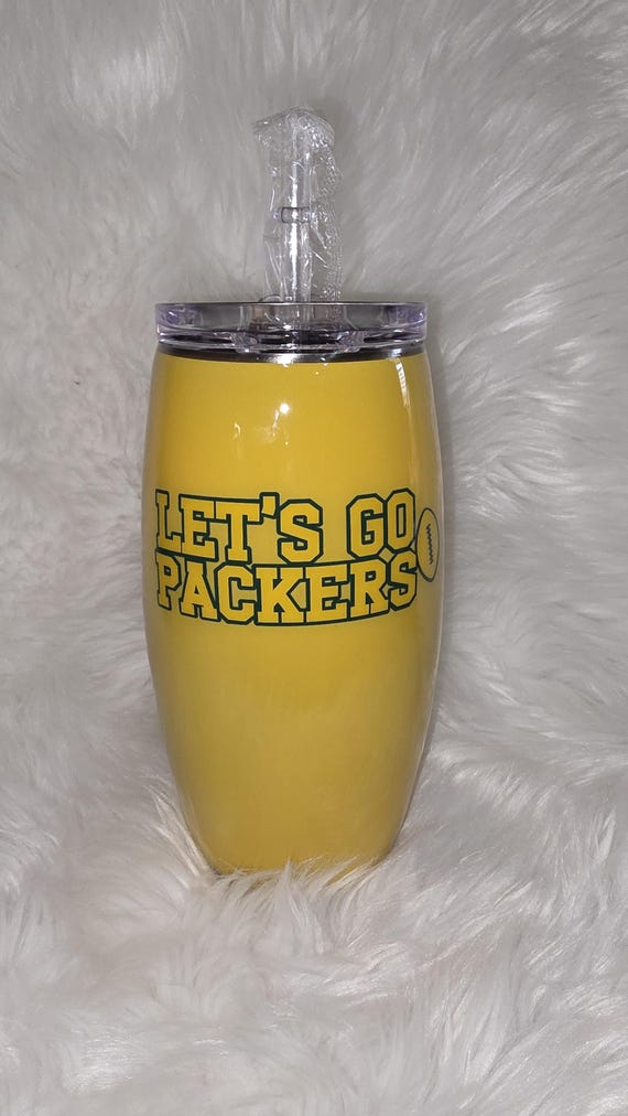 Green Bay 25 oz Stainless Steel Football Tumbler