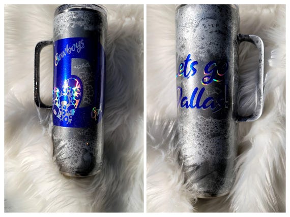 Cowboys Girl 20 oz Skinny Tumbler with Handle