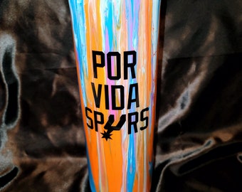 Fiesta Spurs Por Vida 30 Unzen Skinny Becher