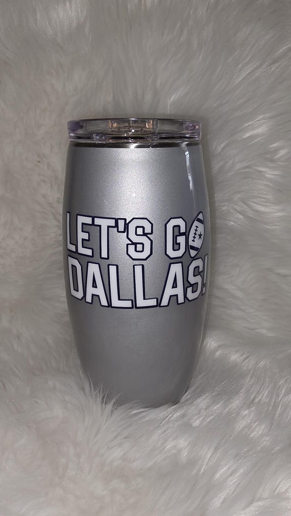Dallas 25 oz Stainless Steel Football Tumbler
