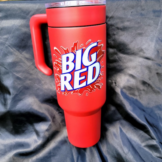 40 oz Big Red Stainless Steel UVDTF Tumbler