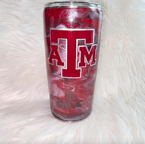 20 oz Traditional Texas A&M Stainless Steel Tumbler with Swirl Design
