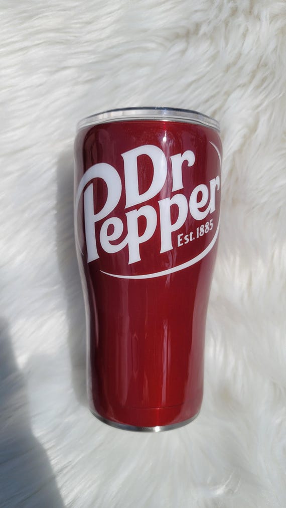 20 oz Curve Dr. Pepper Tumbler with "Fairy Dust" Glitter