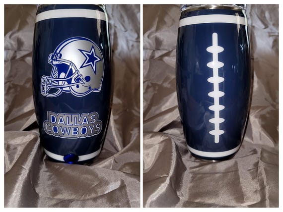 Dallas 25 oz Stainless Steel Football Tumbler