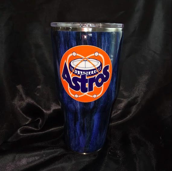 30 oz Woodgrain-design Astros Stainless Steel Tumbler