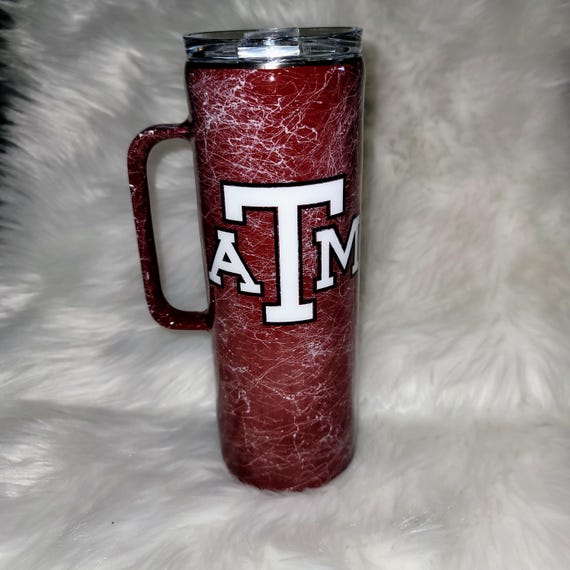 20 oz Stainless Steel Gig 'Em Tumbler with Handle