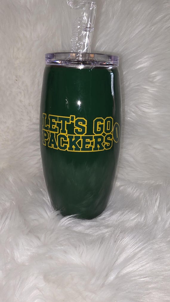 Green Bay 25 oz Stainless Steel Football Tumbler