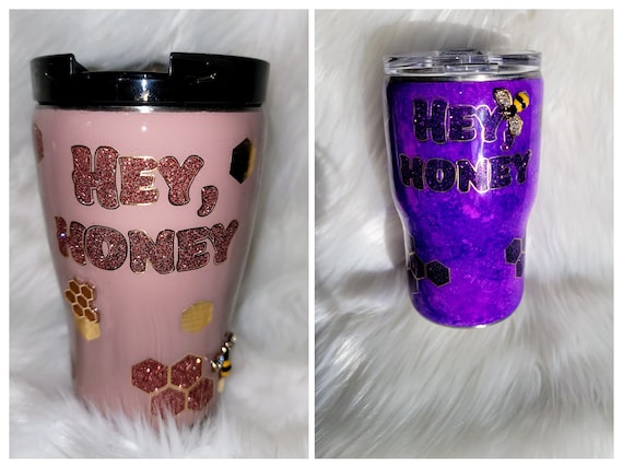 Hey Honey Queen Bee 12 oz Glitter Tumbler