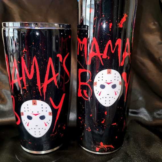 Mama's Boy - Jason themed 20 oz tumbler (2 variations)
