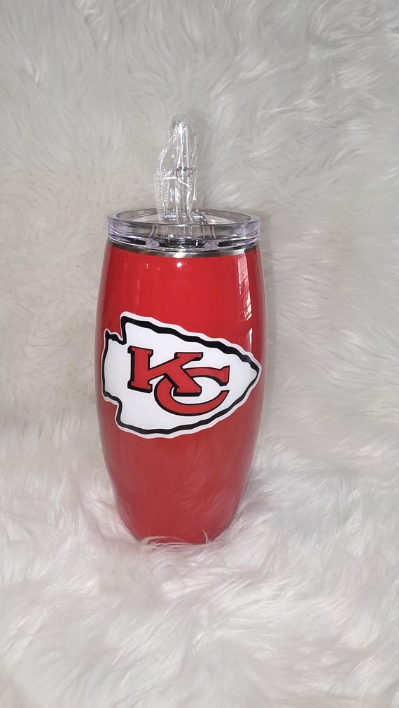 Kansas City 25 oz Stainless Steel Football Tumbler
