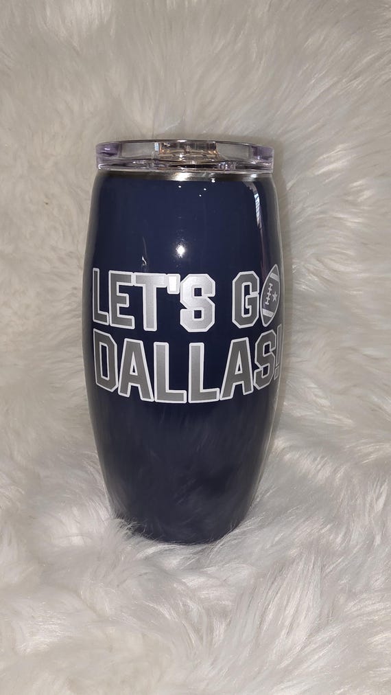 Dallas 25 oz Stainless Steel Football Tumbler