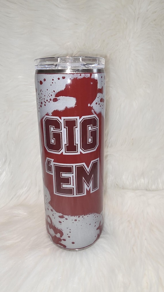 20 oz Skinny Gig Em Stainless Steel Tumbler