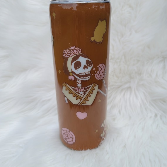 Sugar Skull Pan Dulce 20 oz skinny tumbler