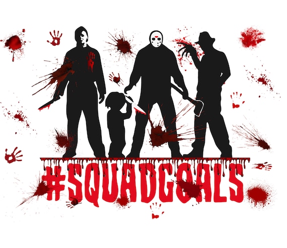 Squad Goals 20 oz Sublimated Tumbler Horror Movie Villains