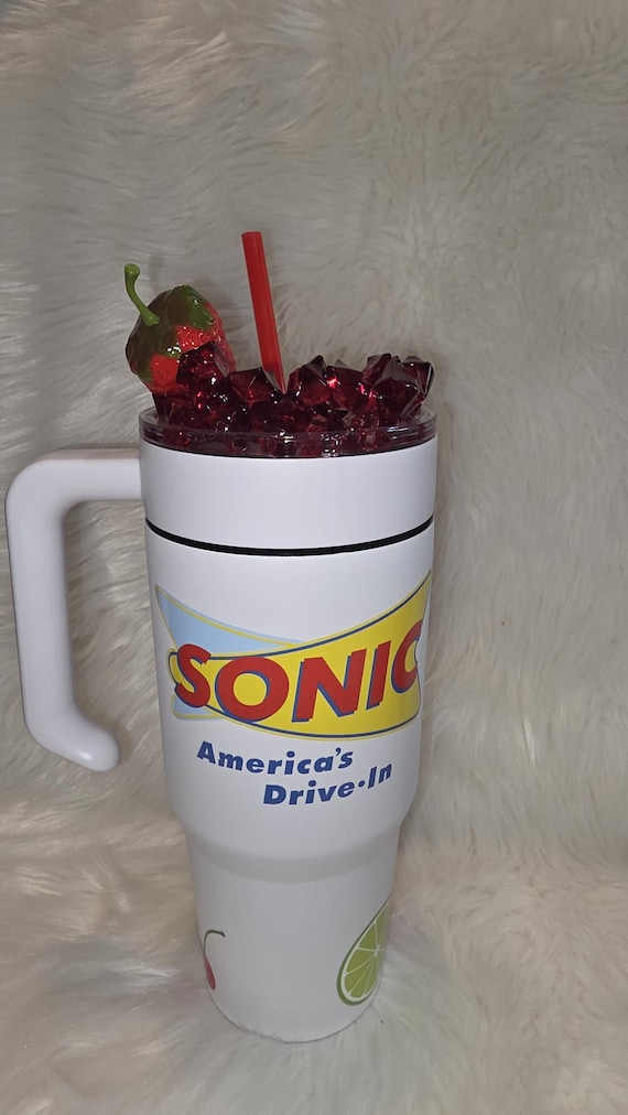 30 and 40 oz Sonic Stainless Steel Tumblers with Ice Topper Variations