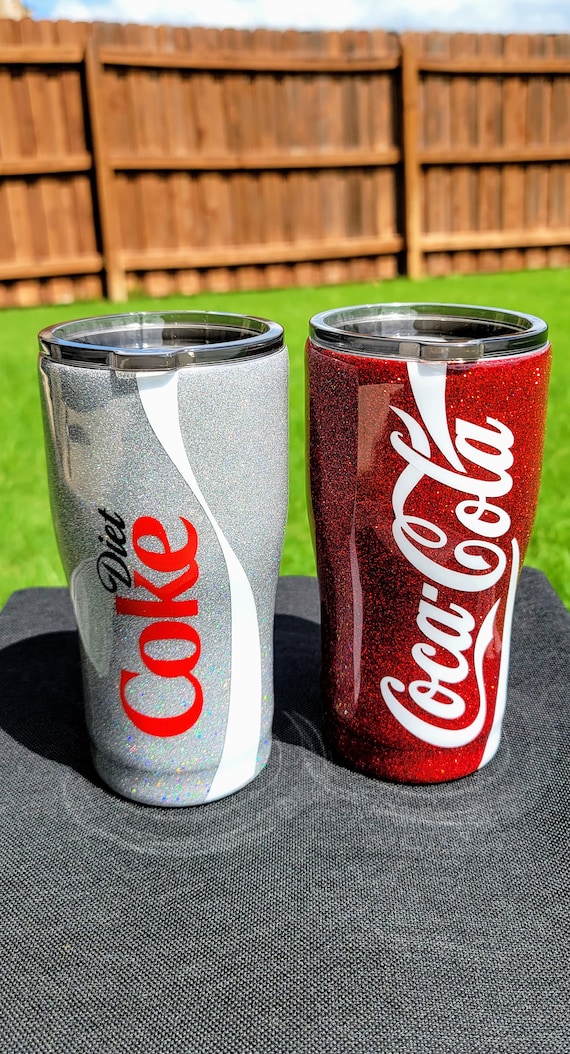 Soda (Coke Dr. Pepper Pepsi Diet Coke Coke Zero) 30 oz Curve Tumbler - glitter or no glitter