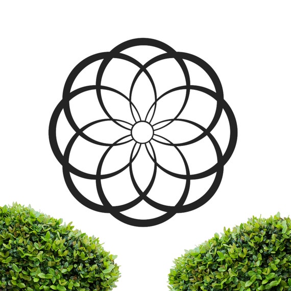 Large Metal Circle Wall Hanging Decor Metal Wall Sculpture Etsy