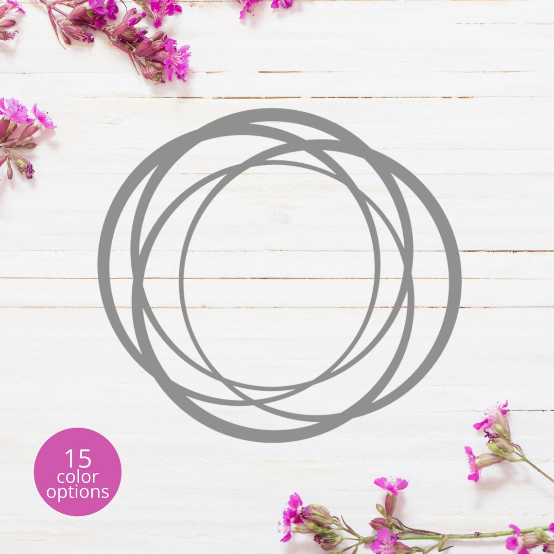 Metall Kreis Wandbehang Moderne Runde Dekor große Metall | Etsy