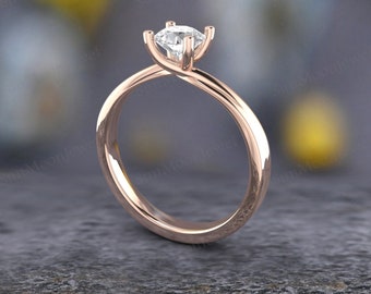 1.70 CT Round Cut Moissanite Engagement Ring 14K Solid Gold Ring Bridal Ring Round Ring Wedding Ring Promise Ring Gift for Her Love ring