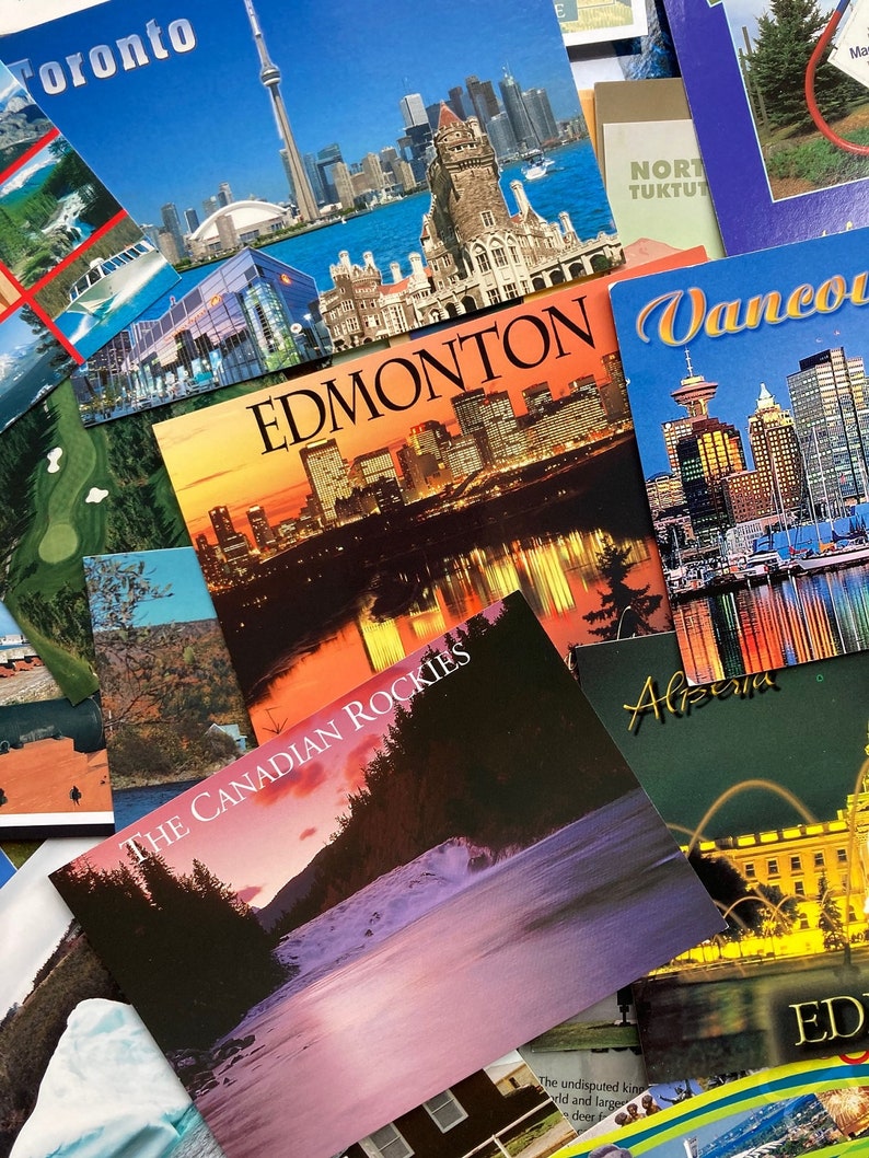 Lot Assorted 12 Canadian Tourist Postcards Unused for Etsy