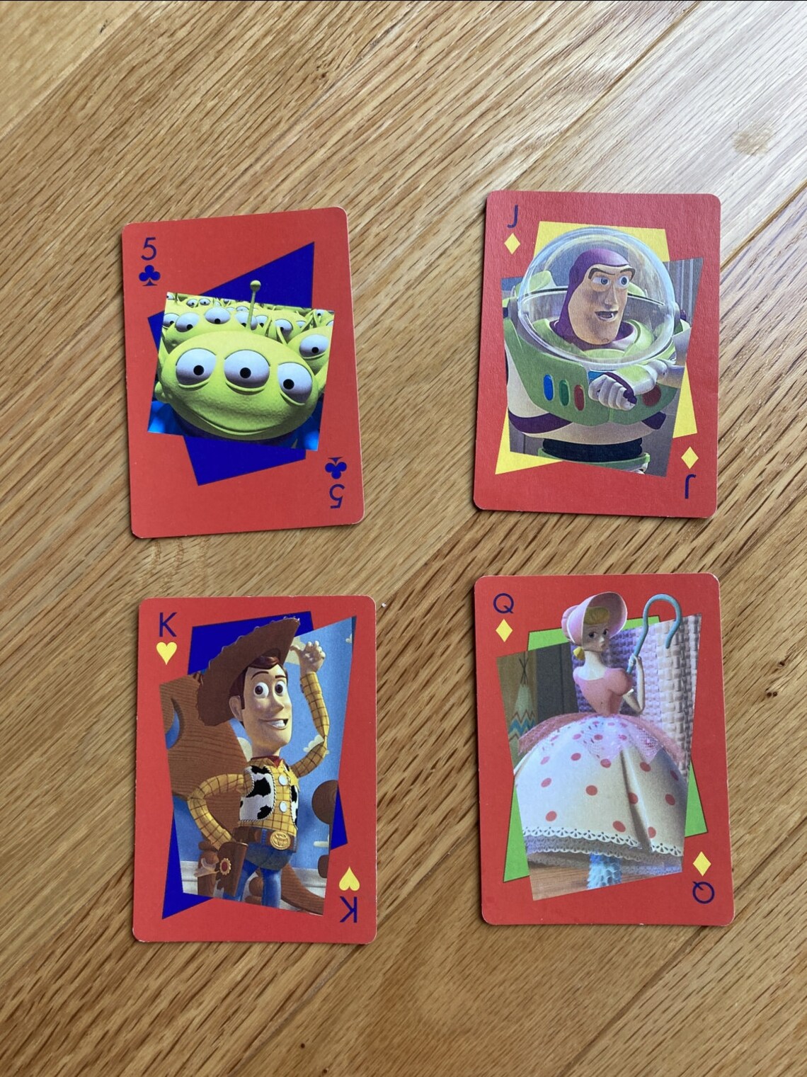 4 Toy Story Playing Cards/Swap Cards Vintage 1990s Woody Buzz Etsy