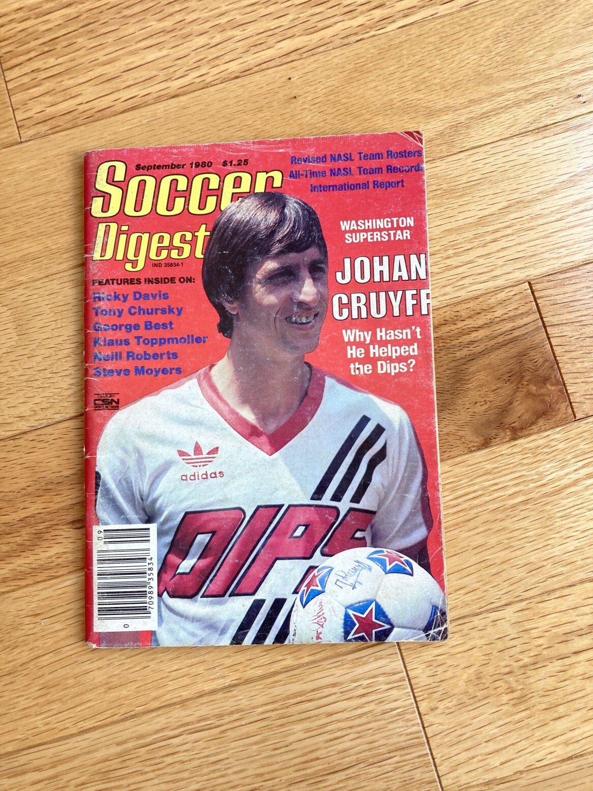 Soccer Digest Magazine Football September 1980 Johan Cruyff Etsy