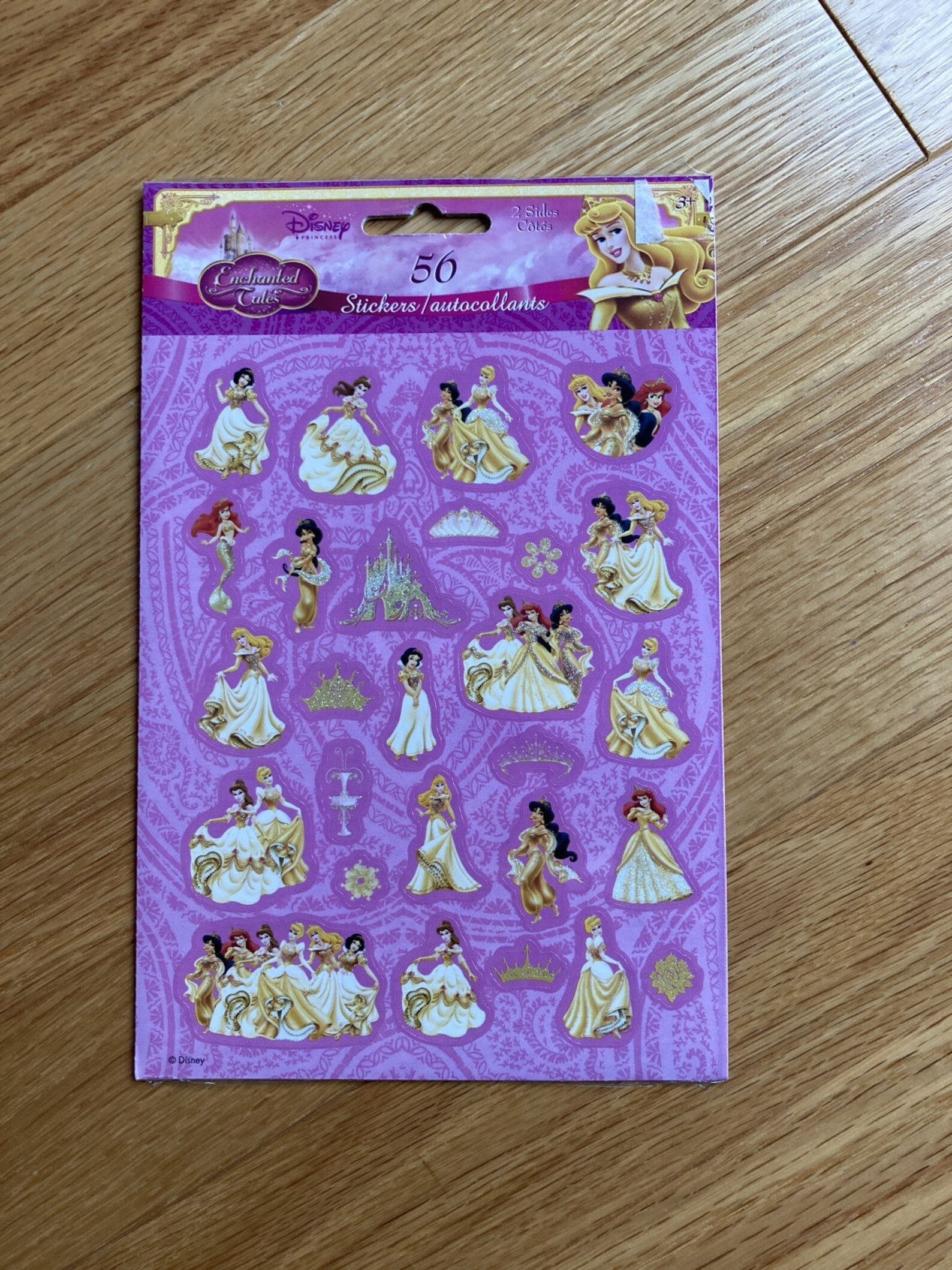 Disney Princess Stickers 2 Sheets New Package Sandy Lion Belle Etsy