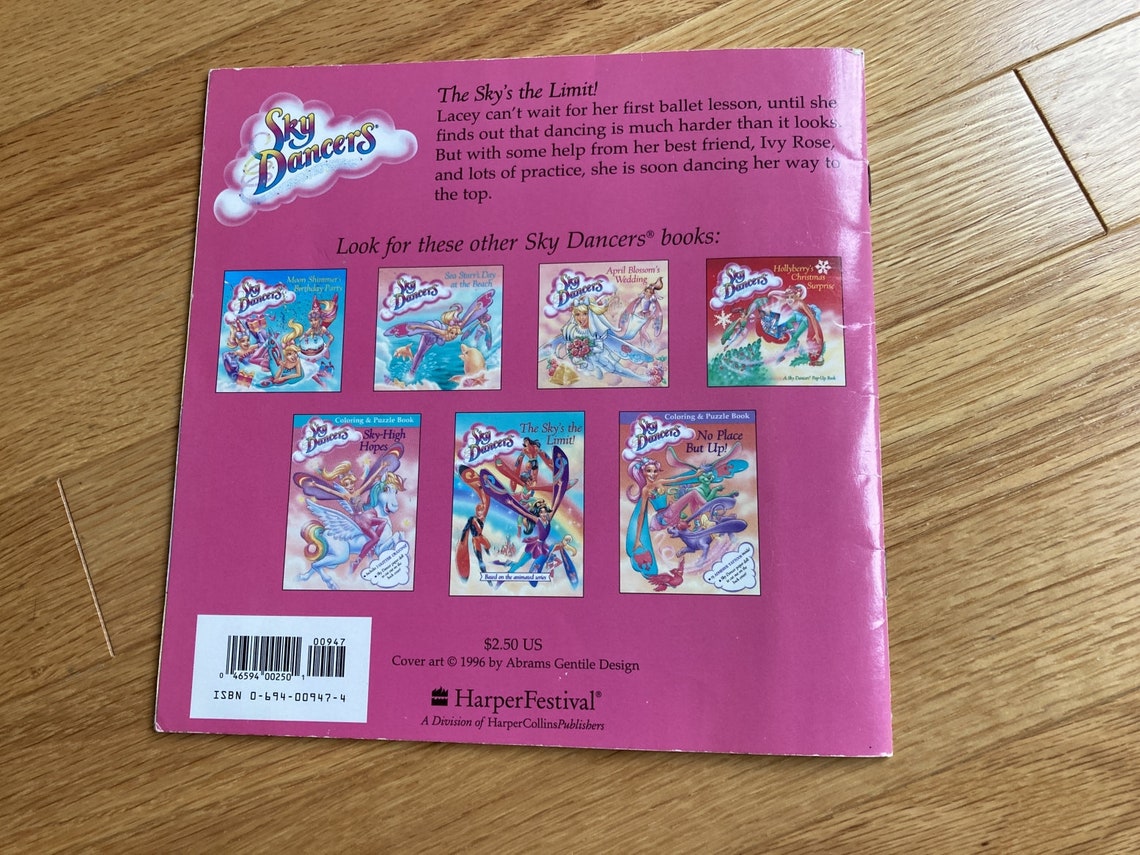 Vintage Sky Dancers Book Lacey�s Dancing Shoes Softcover Vintage Sky Dancers Book Lacey�s Dancing Shoes Softcover
